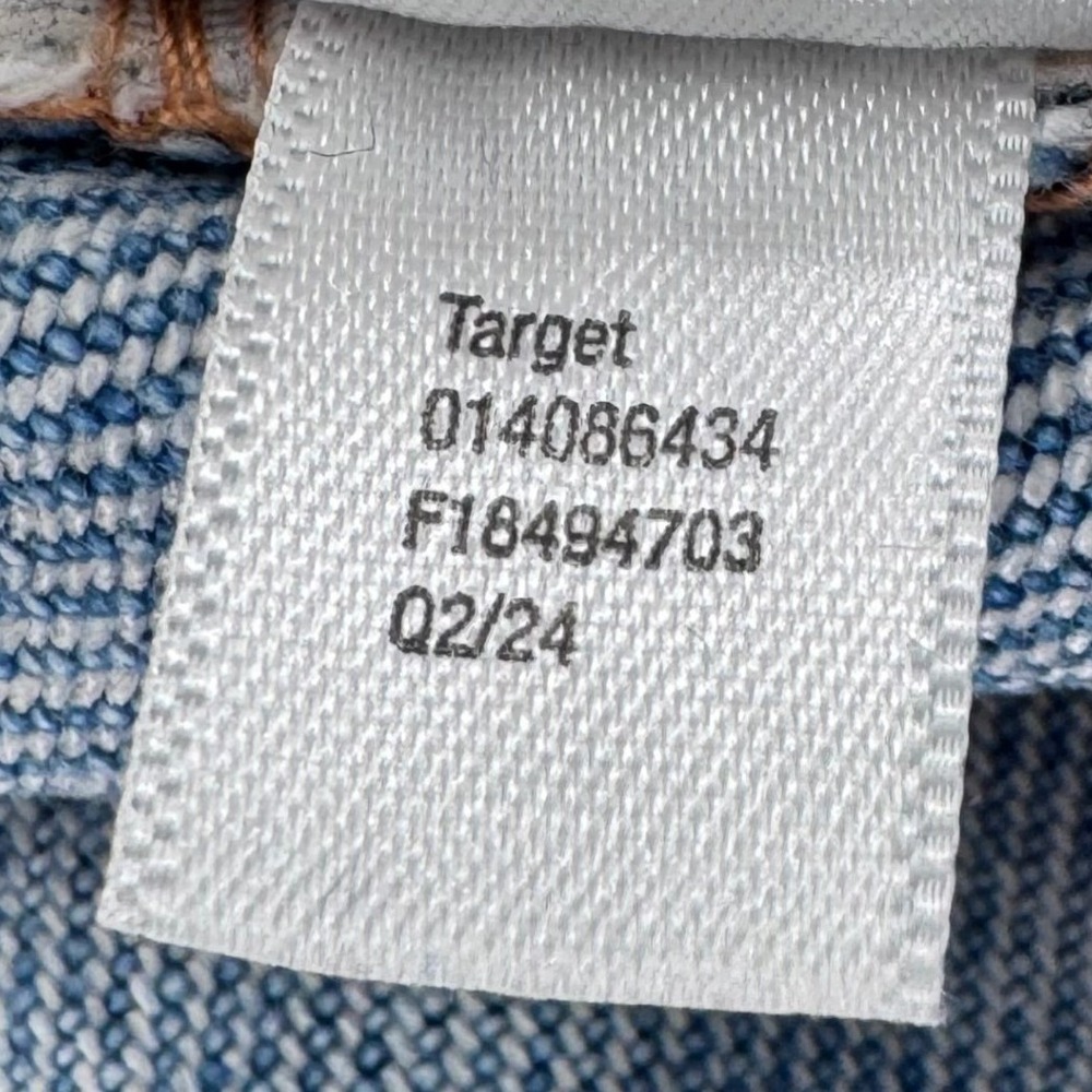 Universal Thread Womens 8 Mid Rise 90s Baggy Studded Side Light‎ Wash Jeans Blue - Picture 8 of 8